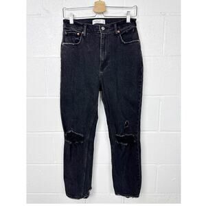 Abercrombie Fitch Jeans Curve Love Ankle Straight Ultra‎ High Rise Size 28